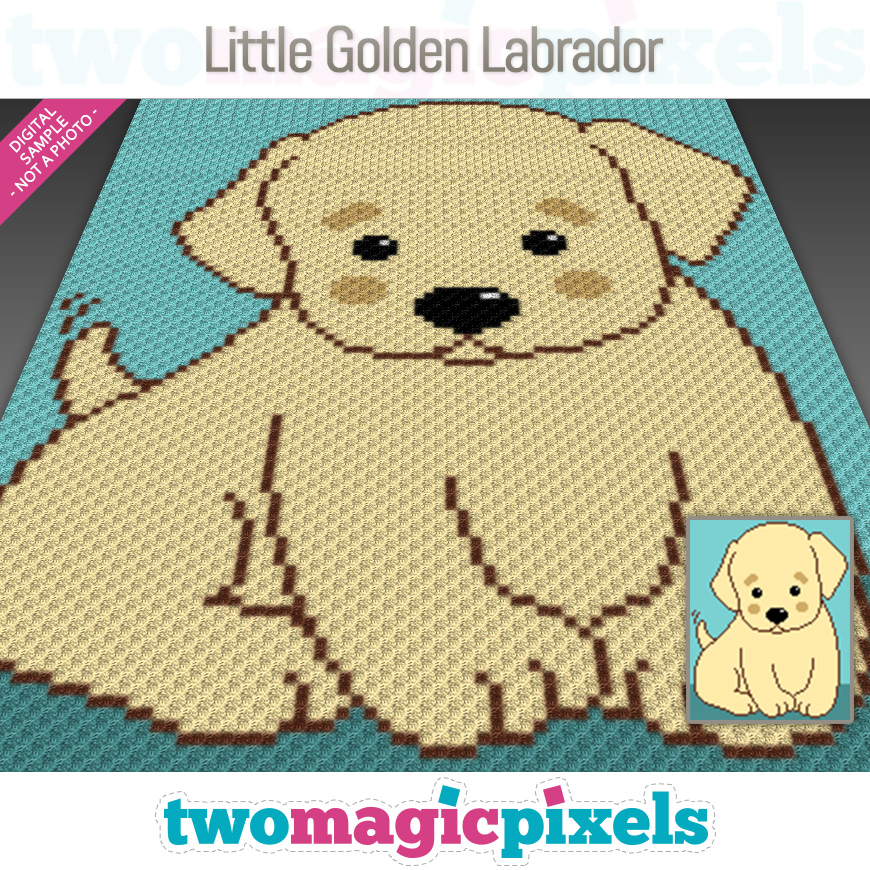 Little Golden Labrador by Two Magic Pixels