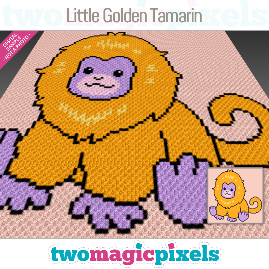 Little Golden Tamarin by Two Magic Pixels