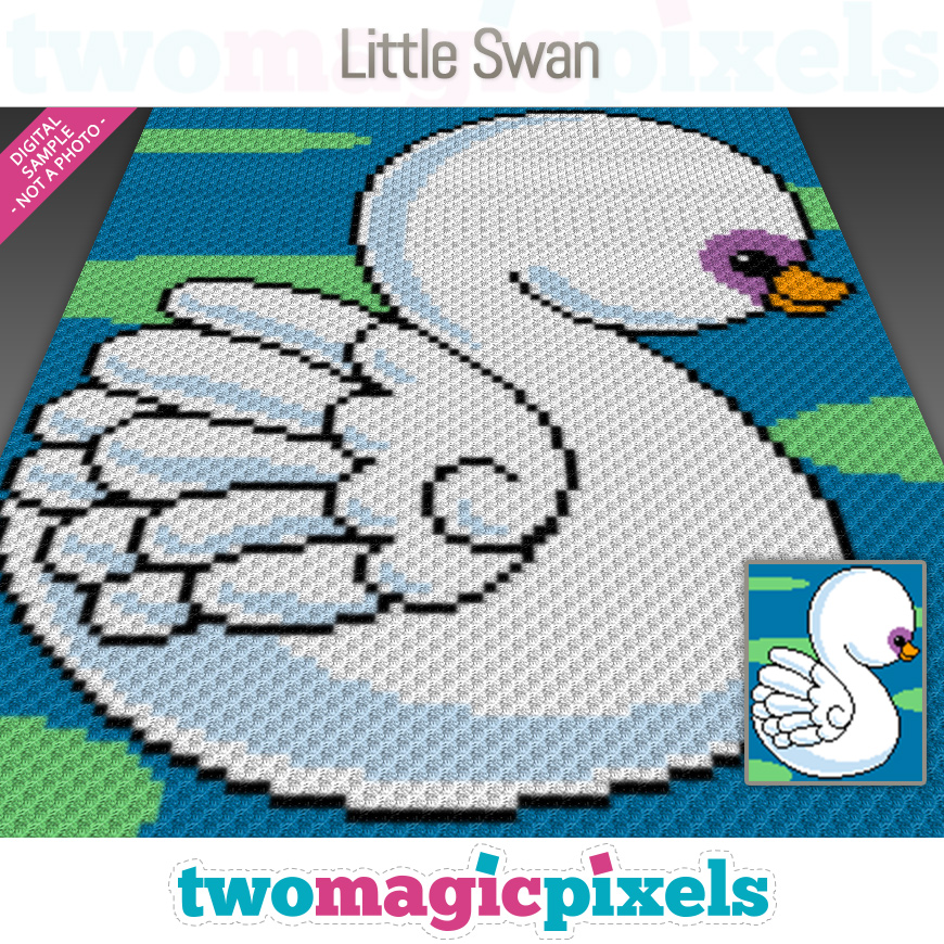 Little Swan by Two Magic Pixels