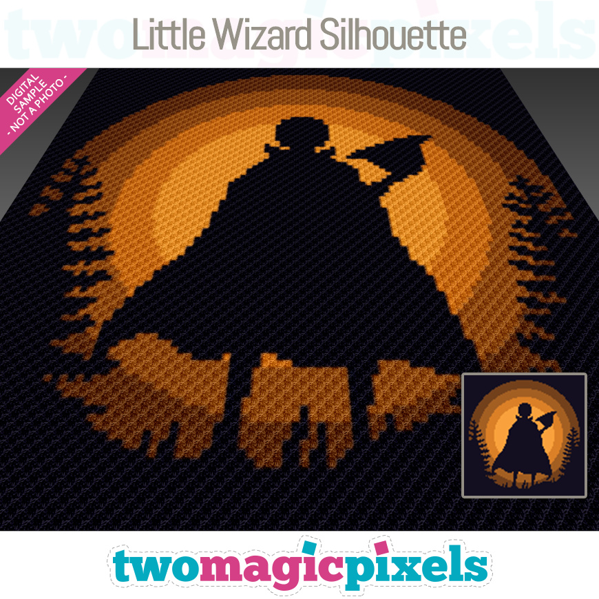 Little Wizard Silhouette by Two Magic Pixels