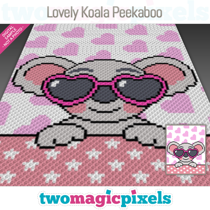 Lovely Koala Peekaboo by Two Magic Pixels