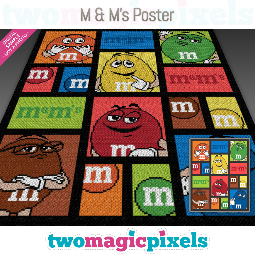 M & M's Poster by Two Magic Pixels