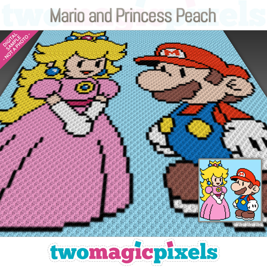 Mario and Princess Peach by Two Magic Pixels