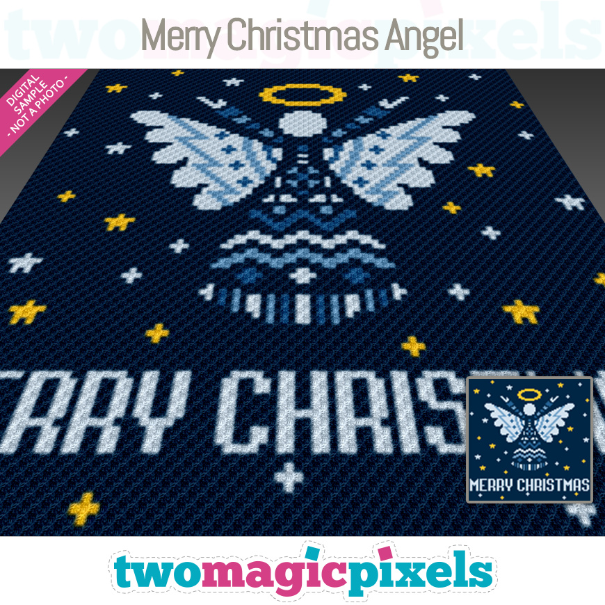 Merry Christmas Angel by Two Magic Pixels