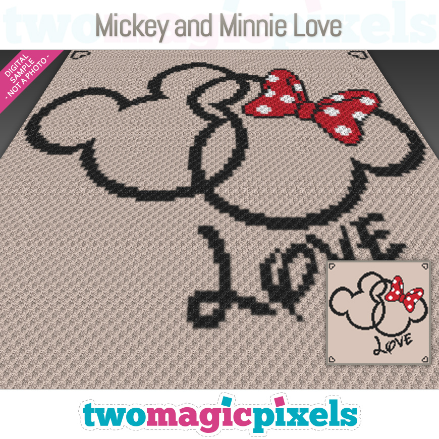 Mickey and Minnie Love by Two Magic Pixels