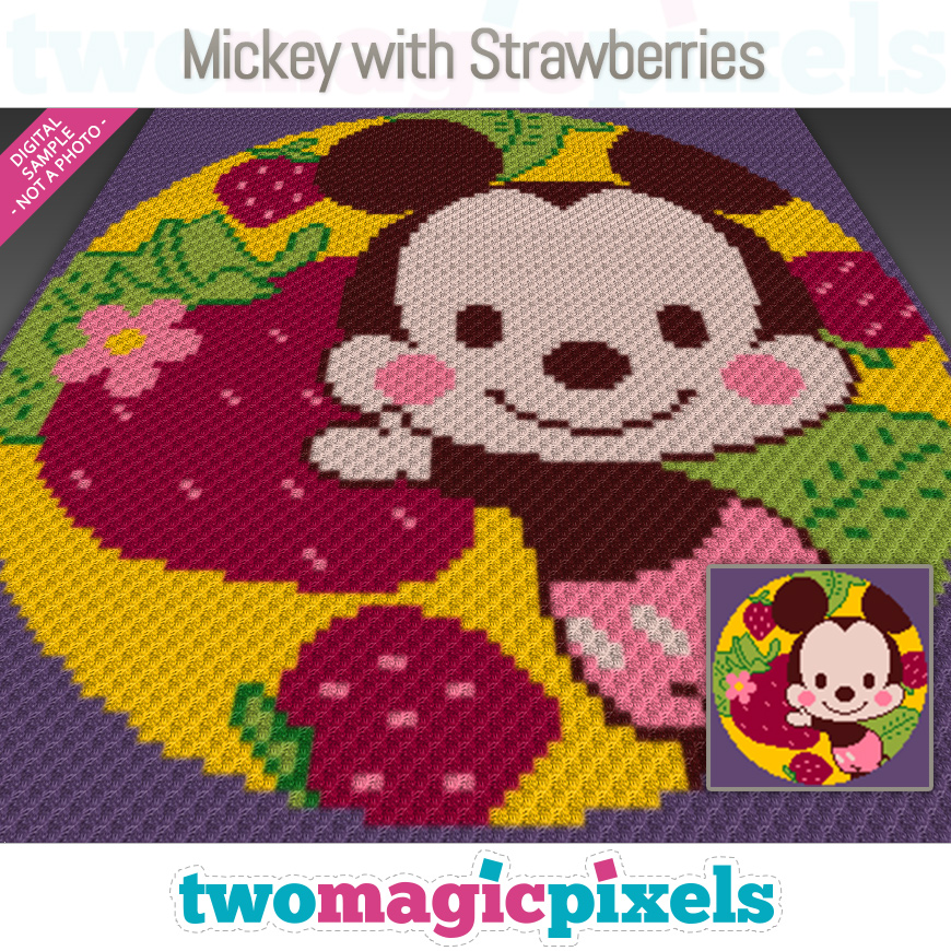 Mickey with Strawberries by Two Magic Pixels