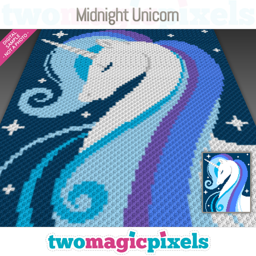 Midnight Unicorn by Two Magic Pixels