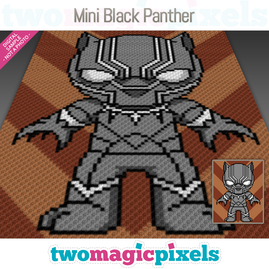 Mini Black Panther by Two Magic Pixels