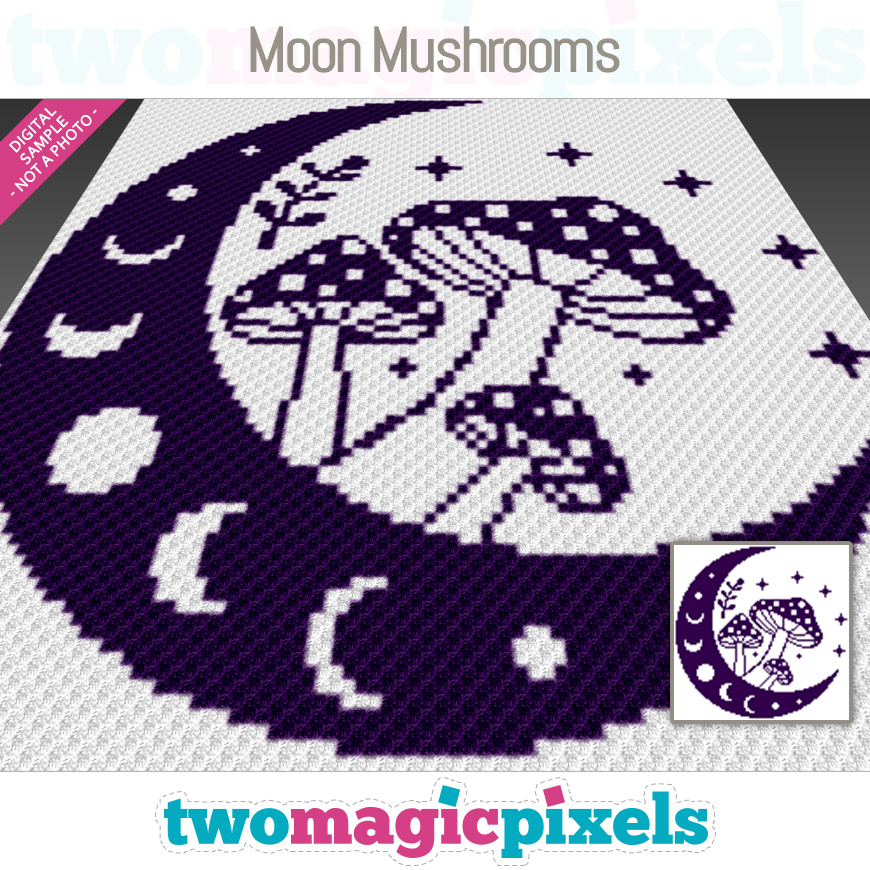Moon Mushrooms by Two Magic Pixels