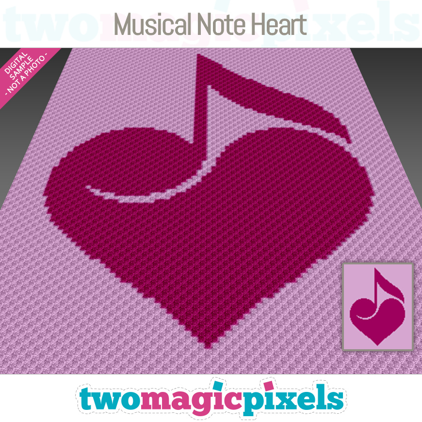 Musical Note Heart by Two Magic Pixels
