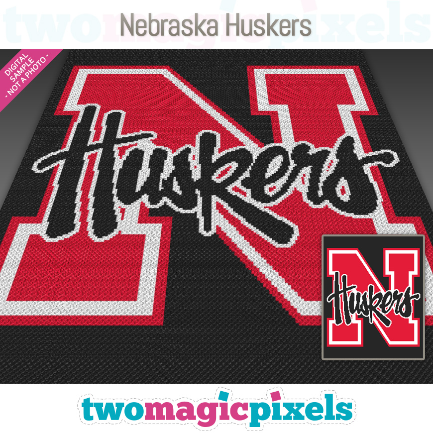 Nebraska Huskers by Two Magic Pixels