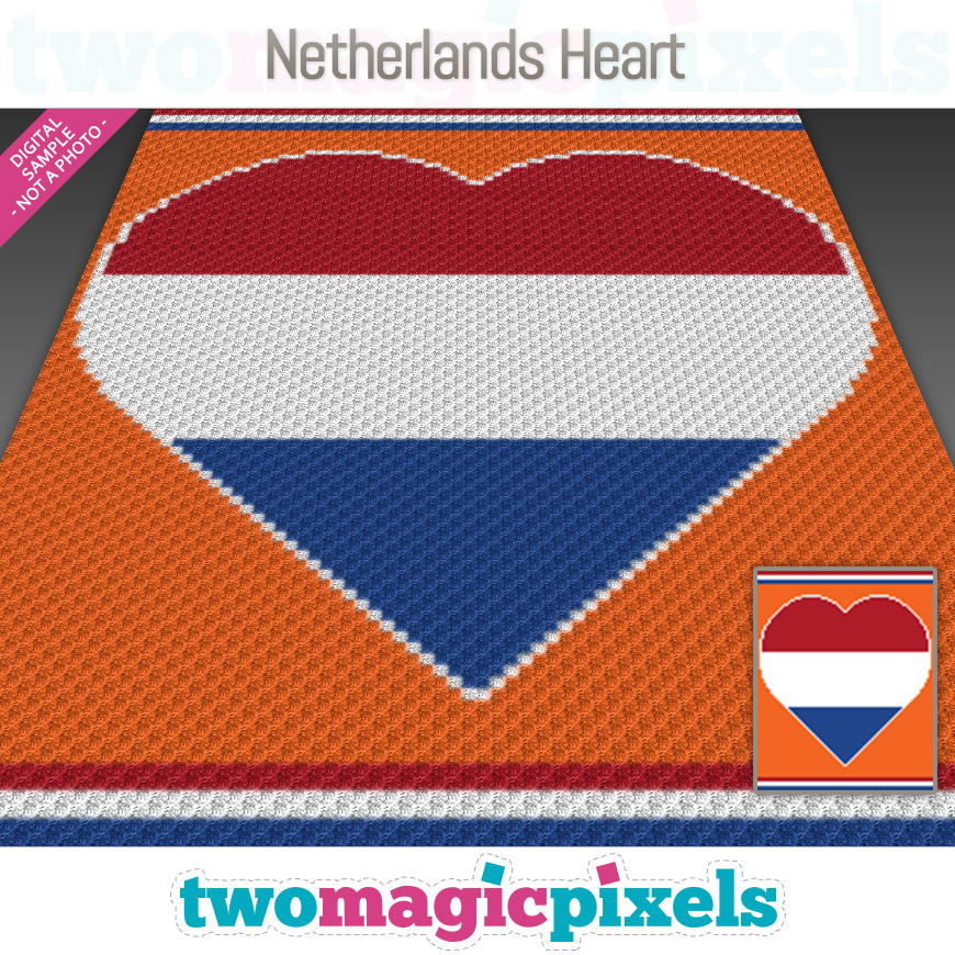 Netherlands Heart by Two Magic Pixels