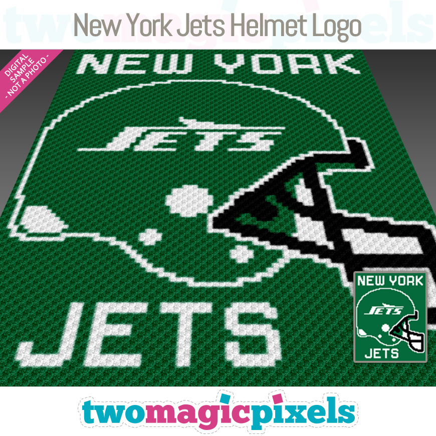 New York Jets Helmet Logo by Two Magic Pixels
