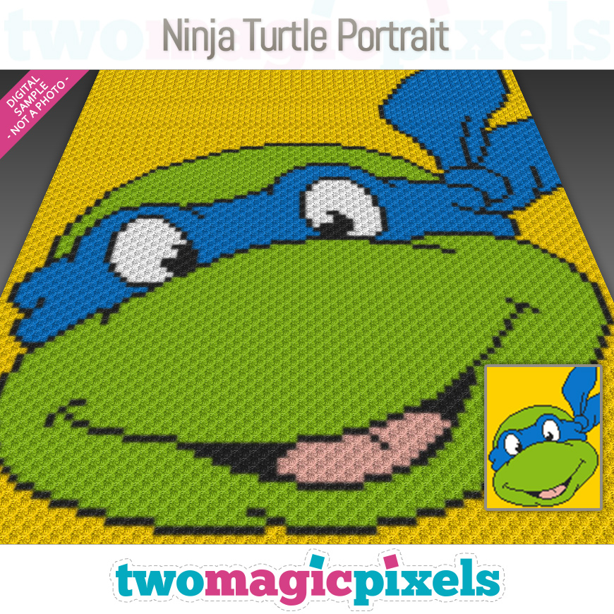 Ninja Turtle Portrait by Two Magic Pixels
