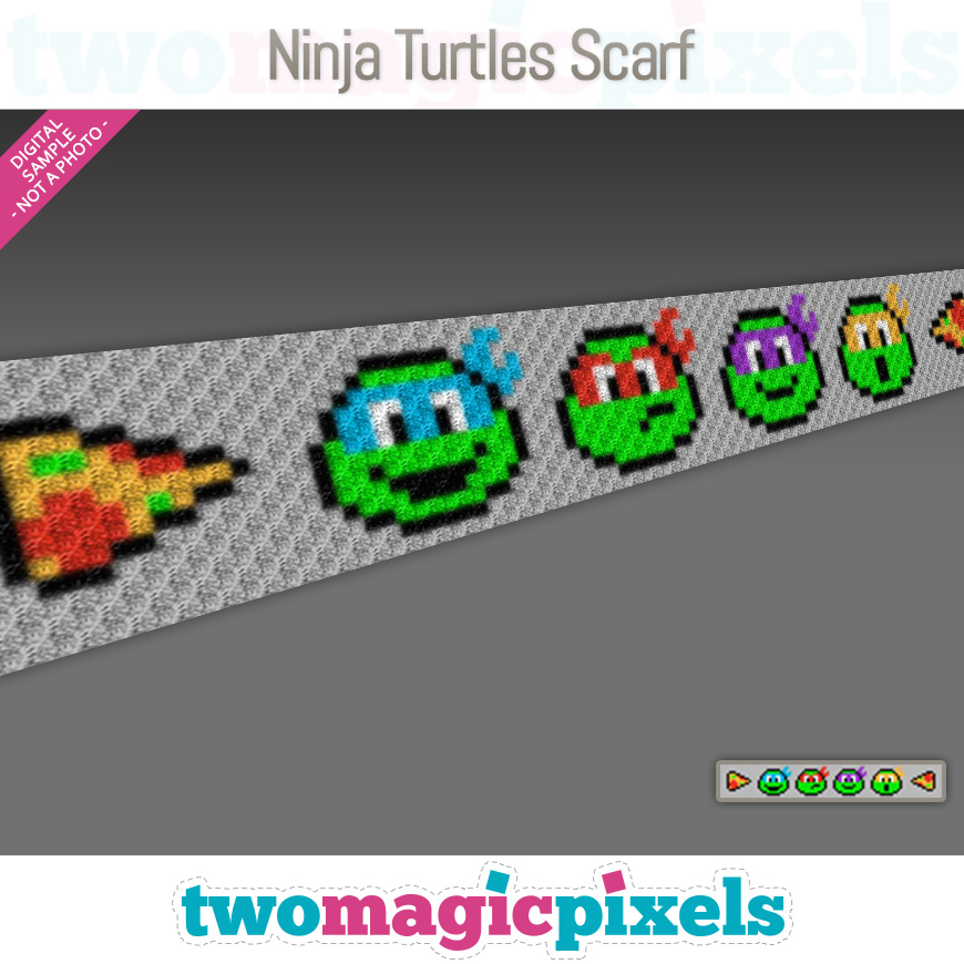 Ninja Turtles Scarf by Two Magic Pixels