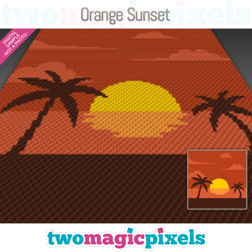 Orange Sunset by Two Magic Pixels