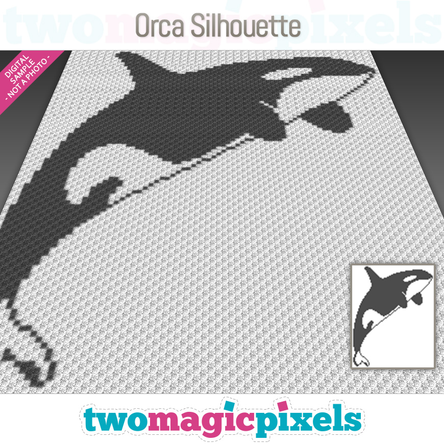 Orca Silhouette by Two Magic Pixels