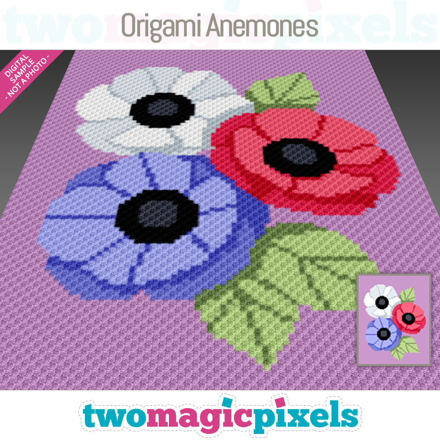 Origami Anemones by Two Magic Pixels