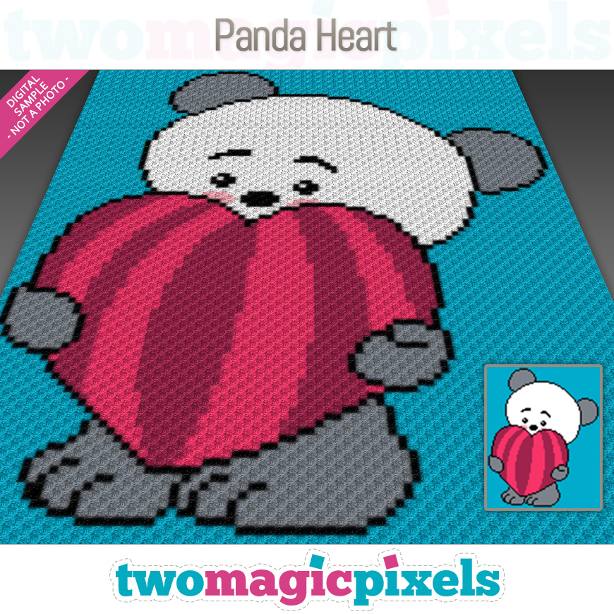 Panda Heart by Two Magic Pixels