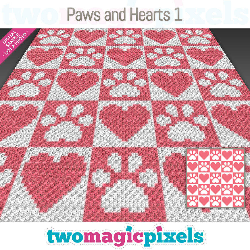 Paws and Hearts 1 by Two Magic Pixels