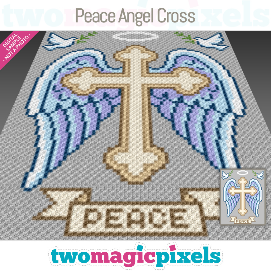 Peace Angel Cross by Two Magic Pixels