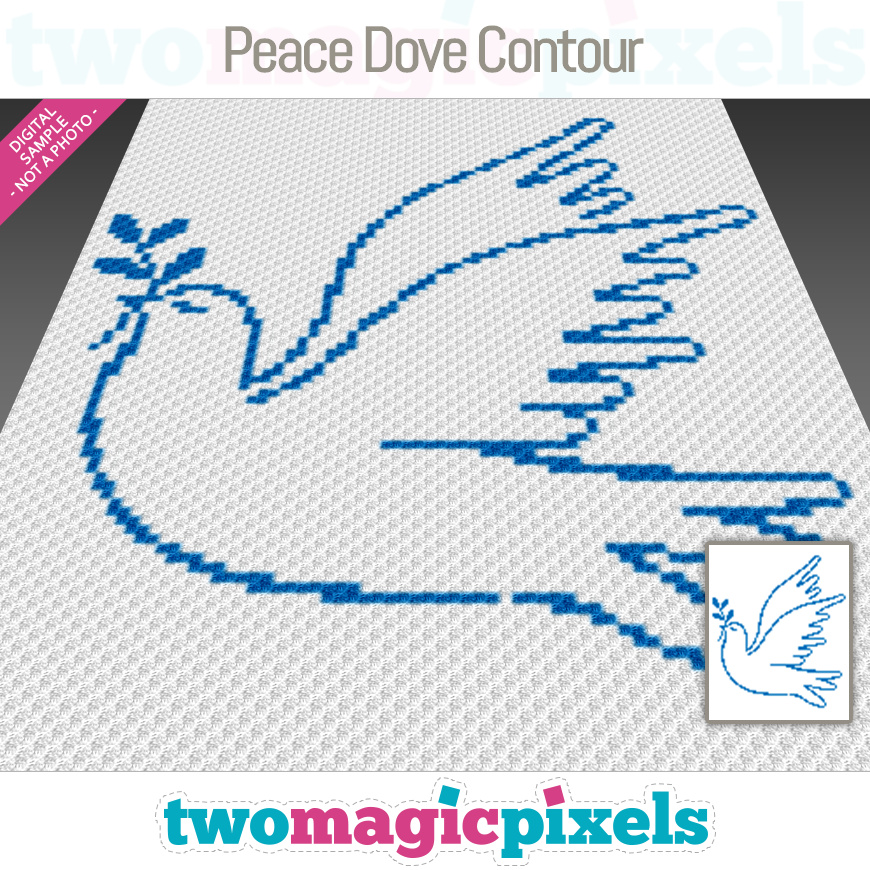 Peace Dove Contour by Two Magic Pixels