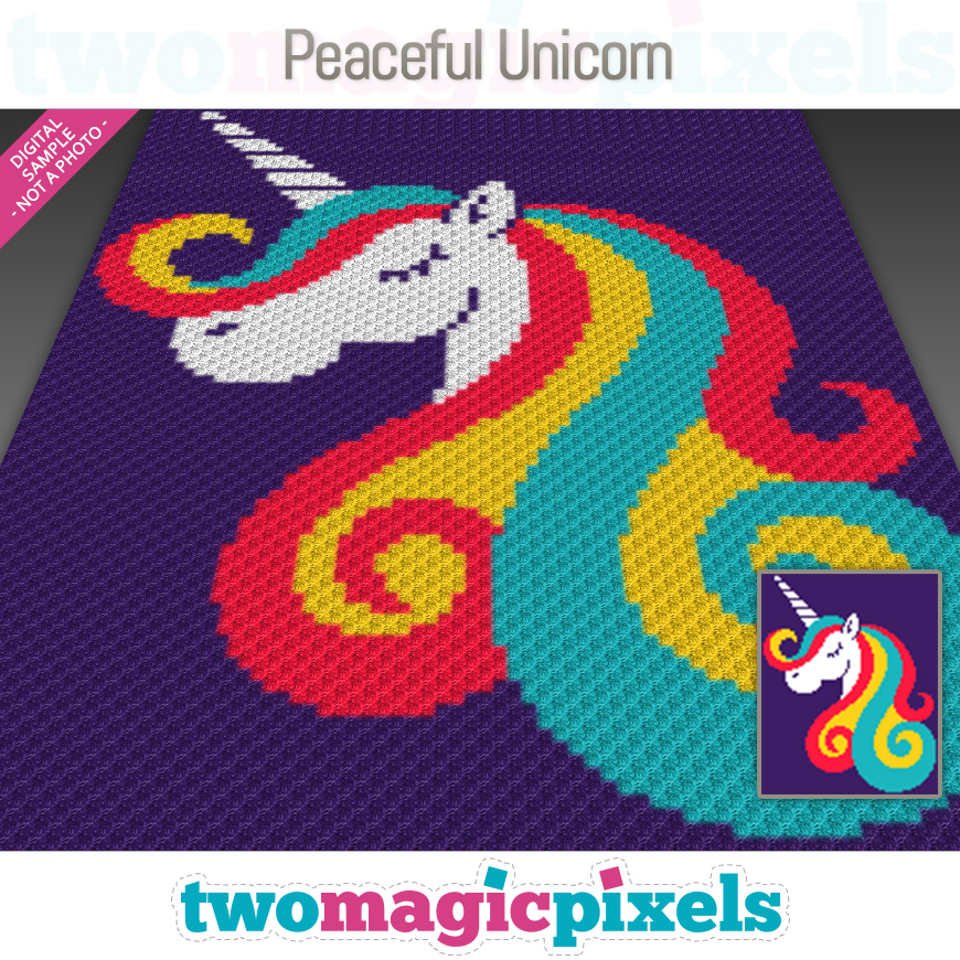 Peaceful Unicorn by Two Magic Pixels