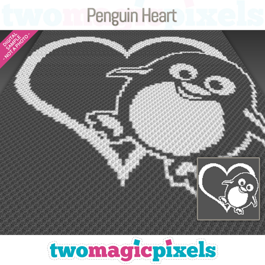 Penguin Heart by Two Magic Pixels