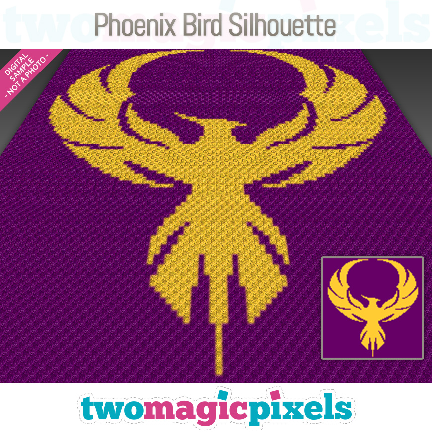 Phoenix Bird Silhouette by Two Magic Pixels