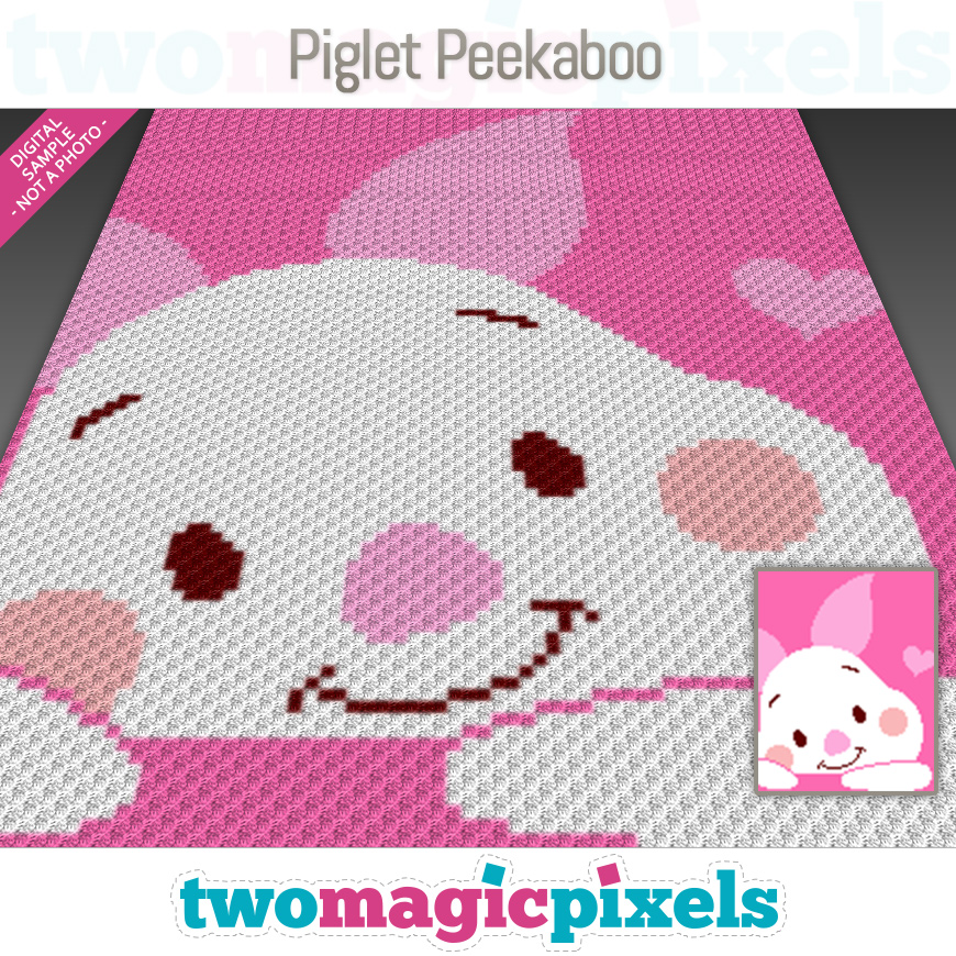 Piglet Peekaboo by Two Magic Pixels