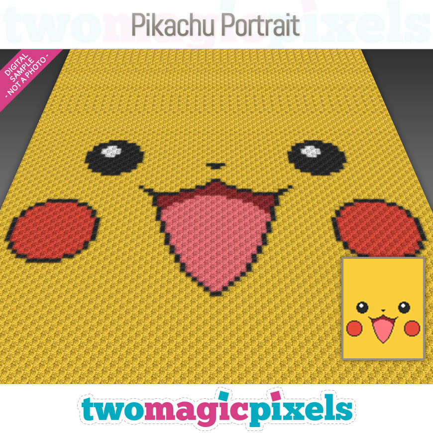 Pikachu Portrait by Two Magic Pixels
