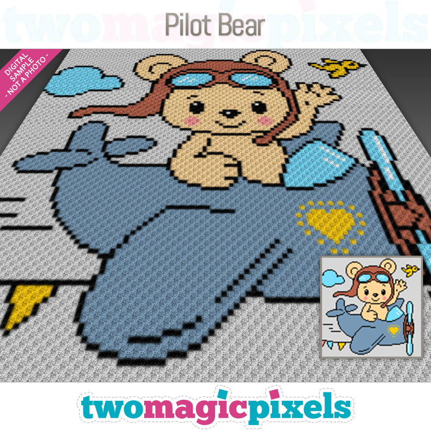 Pilot Bear by Two Magic Pixels
