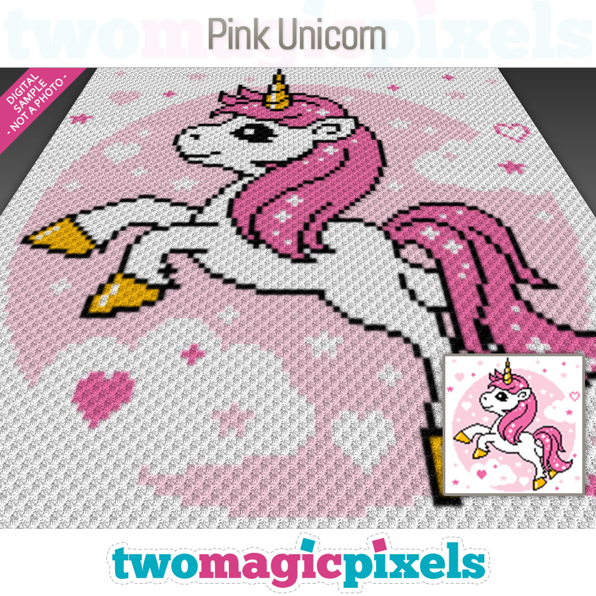 Pink Unicorn by Two Magic Pixels