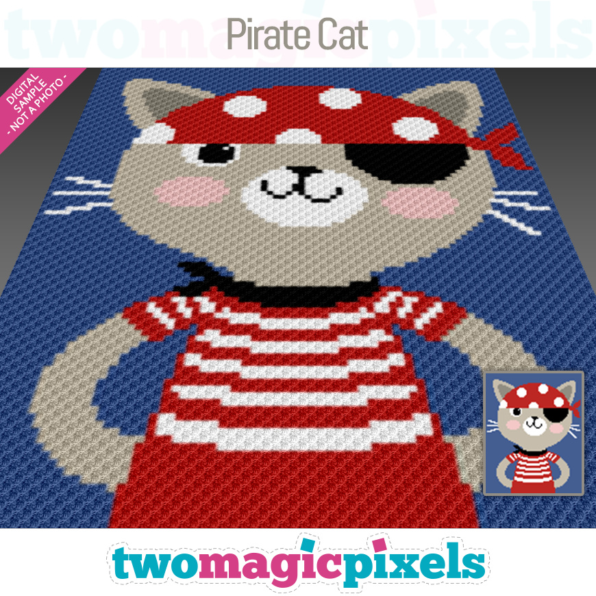 Pirate Cat by Two Magic Pixels