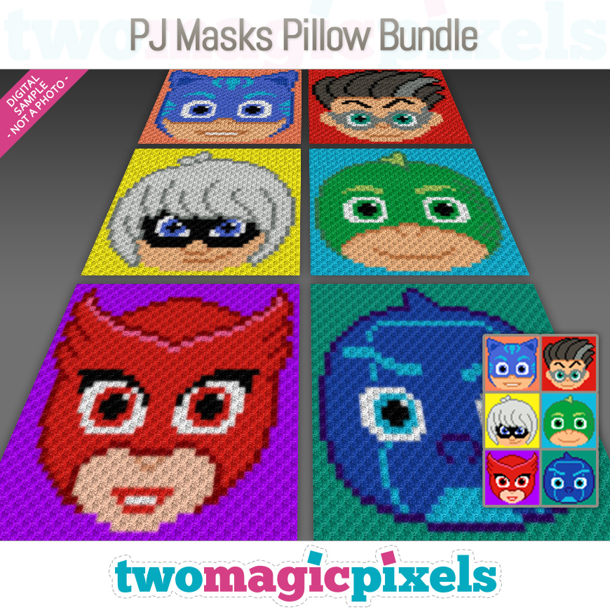PJ Masks Pillow Bundle by Two Magic Pixels