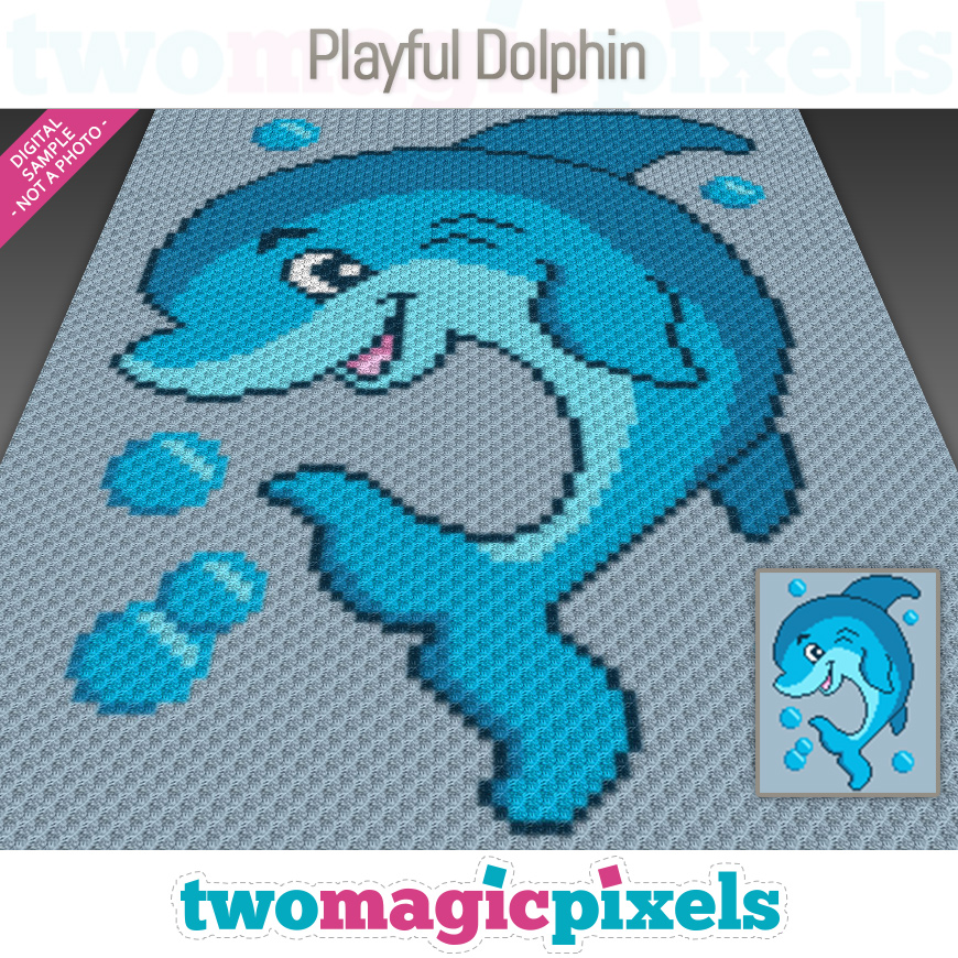 Playful Dolphin by Two Magic Pixels