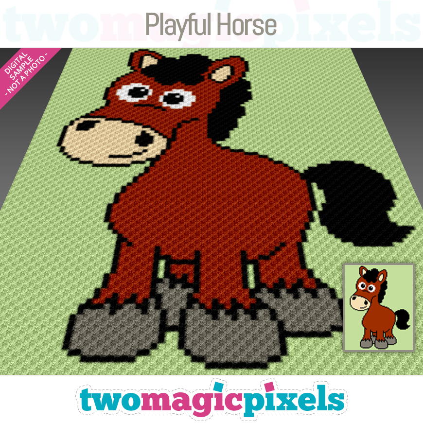Playful Horse by Two Magic Pixels