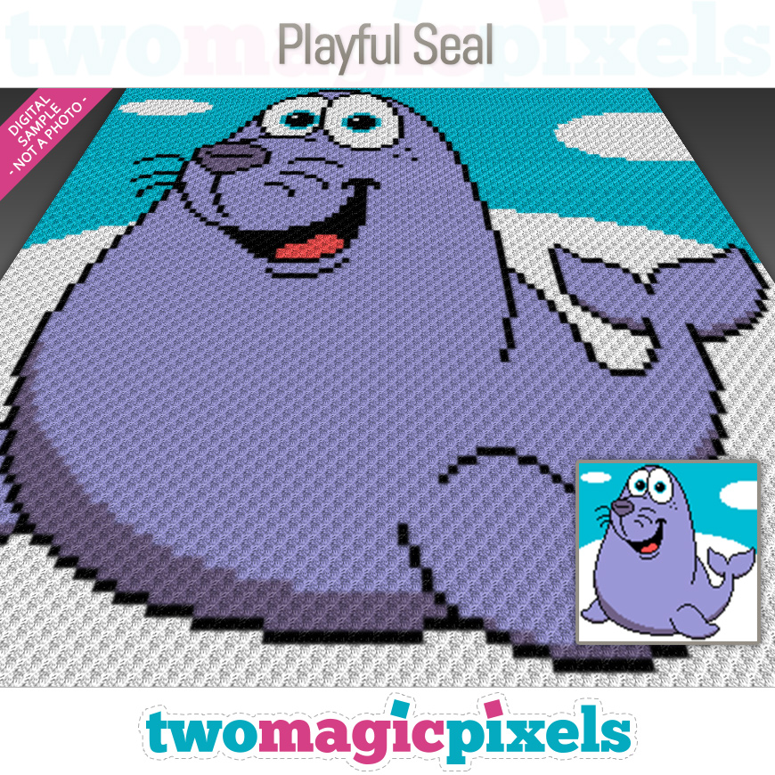 Playful Seal by Two Magic Pixels