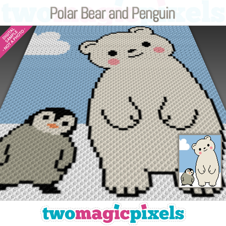 Polar Bear and Penguin by Two Magic Pixels