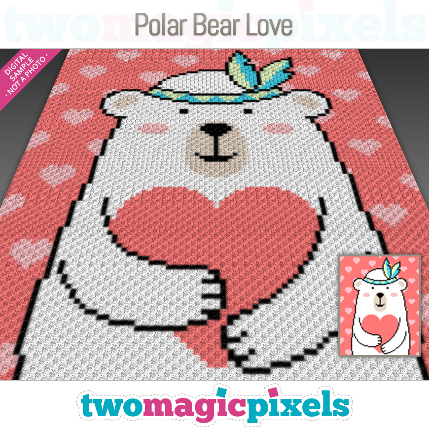 Polar Bear Love by Two Magic Pixels