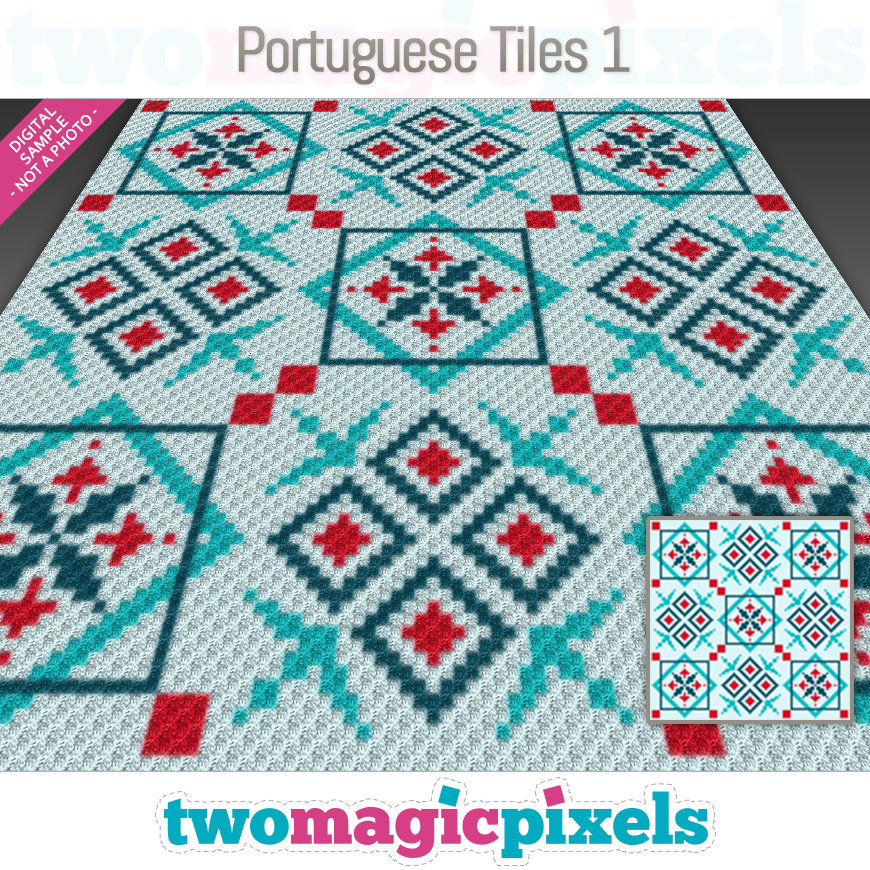 Portuguese Tiles 1 by Two Magic Pixels