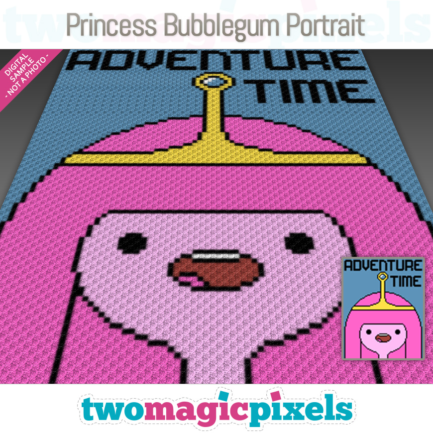 Princess Bubblegum Portrait by Two Magic Pixels