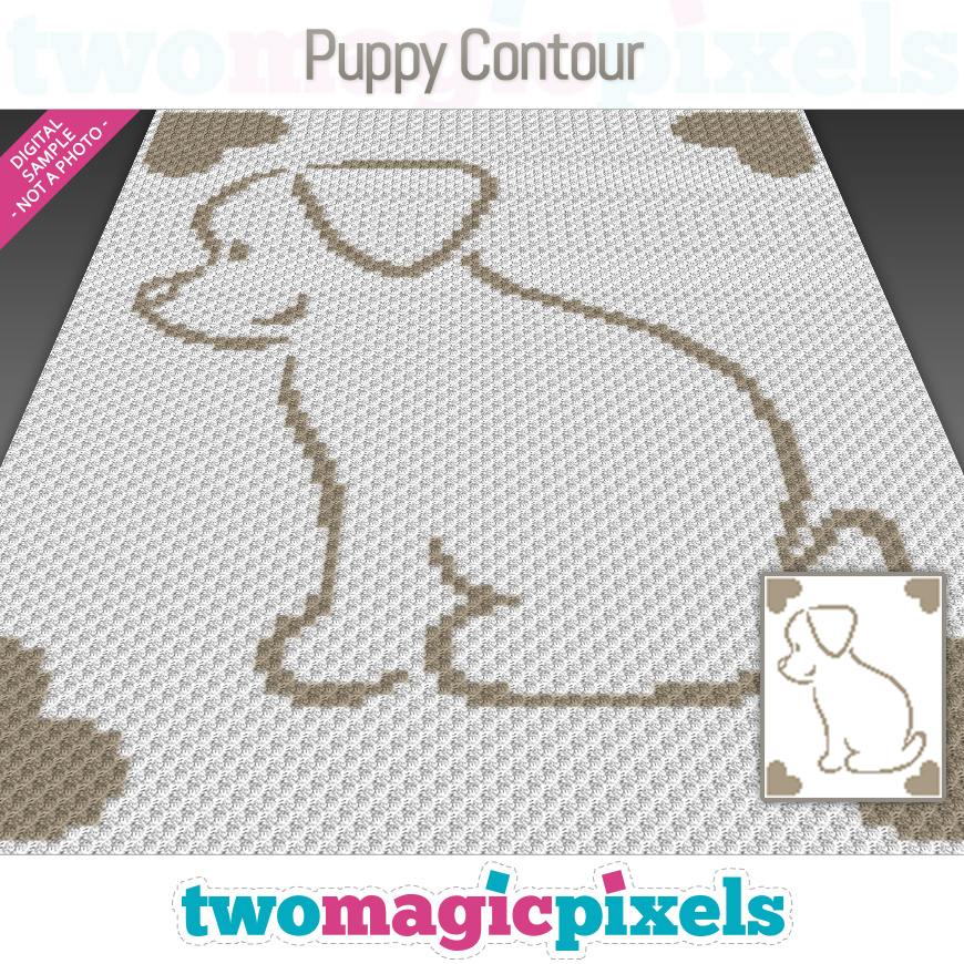Puppy Contour by Two Magic Pixels