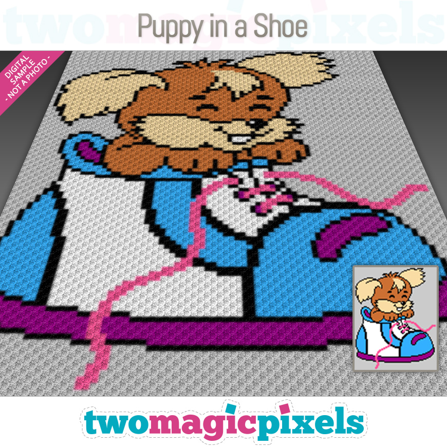 Puppy in a Shoe by Two Magic Pixels