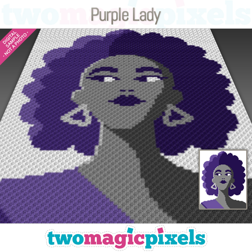 Purple Lady by Two Magic Pixels
