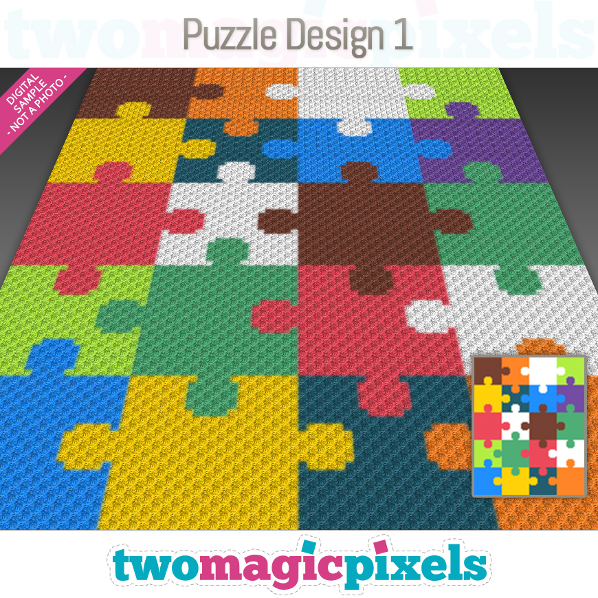 Puzzle Design 1 by Two Magic Pixels