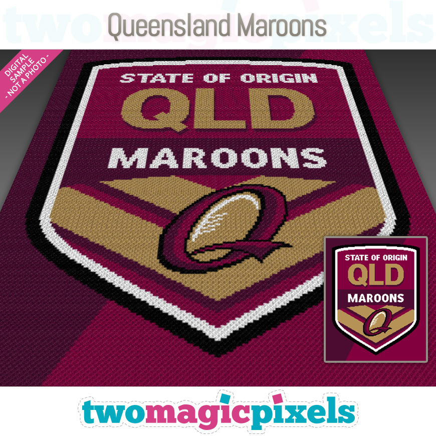 Queensland Maroons by Two Magic Pixels