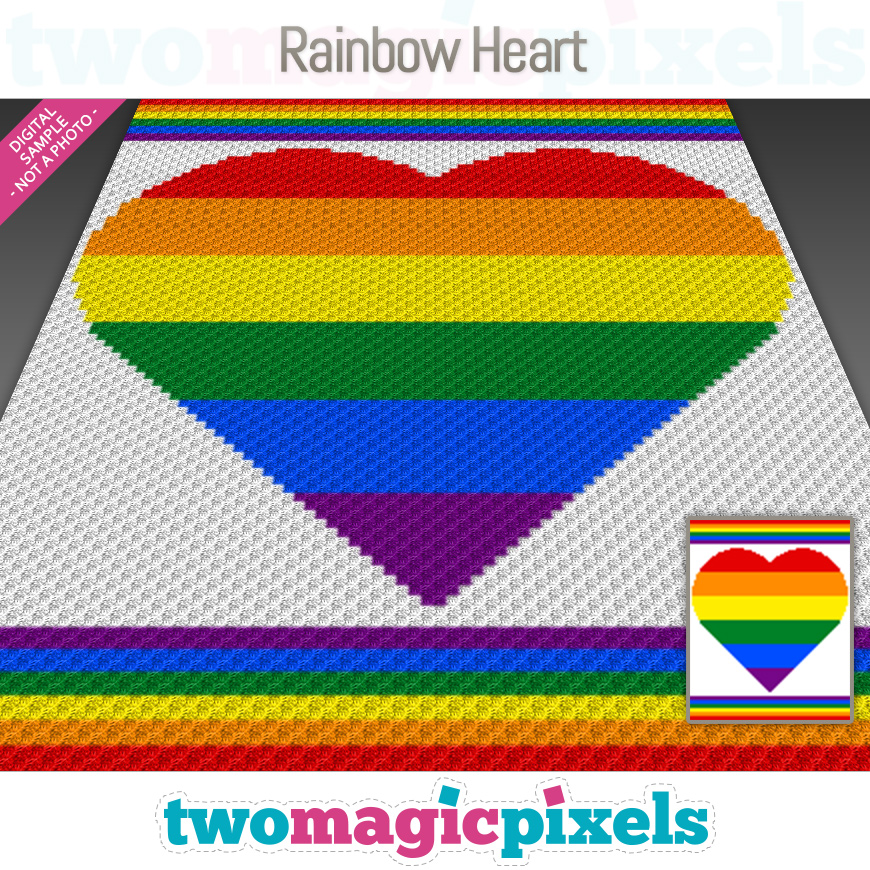 Rainbow Heart by Two Magic Pixels