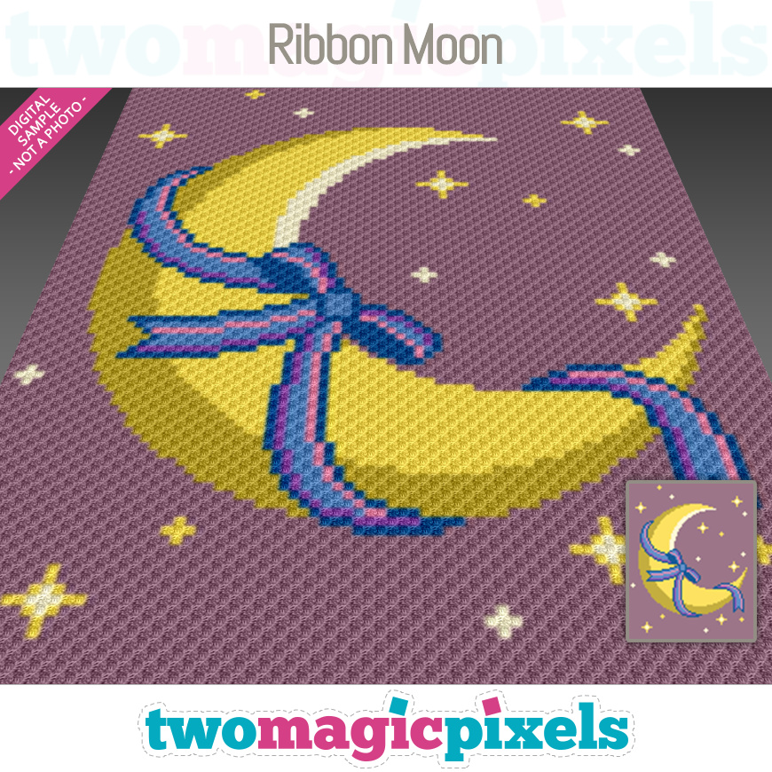 Ribbon Moon by Two Magic Pixels