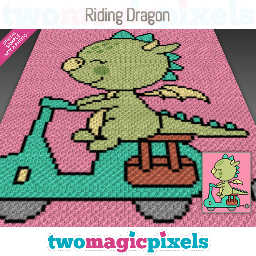Riding Dragon by Two Magic Pixels